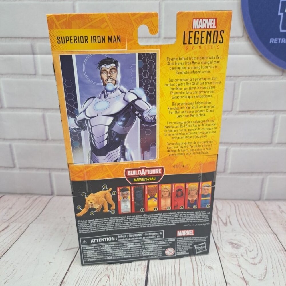 Hasbro Marvel Legends SUPERIOR IRON MAN Zabu BAF Wave 6" Figure New Sealed - Picture 4 of 6